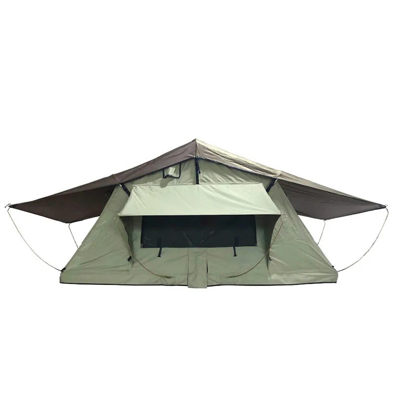 High Quality Four-Season Waterproof Car Roof Top Tent for 2-3 People Fabric with Ladder Accessory for Outdoor Camping